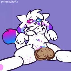 crystal_(zeropointfluff), zeropointfluff, 3_fingers, 4_ears, abdominal_bulge