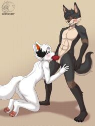 allartskye, arctic_fox, black_nose, brown_body, brown_fur