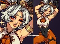 purah, tears_of_the_kingdom, the_legend_of_zelda, starrynekoart, blush