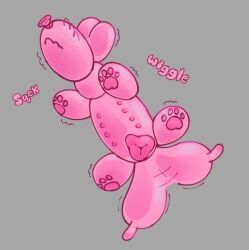 ambiguous_gender, animal_genitalia, animal_vulva, animate_inanimate, balloon