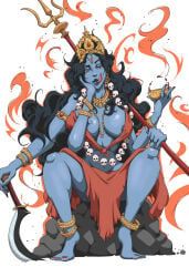 kali, kali_ma_(hinduism), hindu_mythology, hinduism, big_breasts