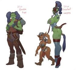 grenelda, orc_(warcraft), wahafagart, amputee, armless