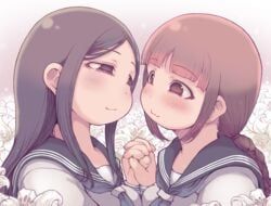 original, ibukichi, 2girls, black_eyes, black_hair