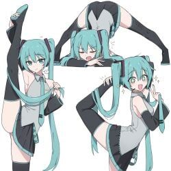hatsune_miku, hatsune_miku_(original), vocaloid, caststation, +_+
