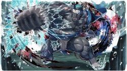 habaki_(another_eidos), another_eidos_of_dragon_vein_r, edamamego, 1boy, abs
