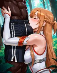 yuuki_asuna, sword_art_online, lustalch, 1boy, 1girls