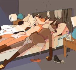 after_sex, anthro, arctic_fox, ass, balls
