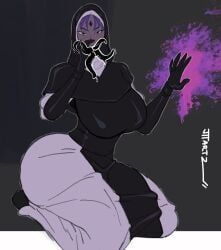 rachel_roth, raven_(dc), undertaker_(nightreign), undertaker_(nightreign)_(cosplay), dc