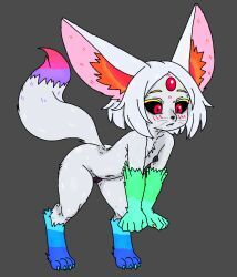 mythology, animal_genitalia, anthro, black_sclera, canid