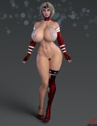 sharon_mccain, superheroinecomixxx, aesmadaeva37, 1girls, artist_logo