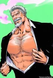 garp, monkey_d_garp, one_piece, baroxen, 1boy