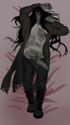 not_important_(hatred), hatred_(game), 1boy, agressive, bigboy