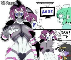 atum_(jjba), hierophant_green, star_platinum, jojo's_bizarre_adventure, stardust_crusaders