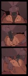 goon_(goonie_san), levo_(levo_venia), goonie-san, 3_panel_comic, 5_fingers