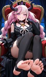 shinigami_(rain_code), master_detective_archives:_rain_code, feet, stirrup_legwear