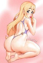 tsumugi_kotobuki_(k-on!), k-on!, keigi_(artist), ass, blonde_hair