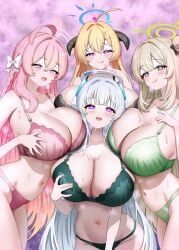 akari_(blue_archive), hanako_(blue_archive), noa_(blue_archive), nonomi_(blue_archive), blue_archive