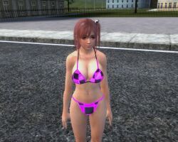 garry's_mod, 1girls, black_and_pink_bra, black_and_pink_panties, black_and_pink_underwear