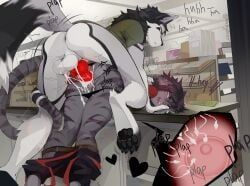 aunix_(nanovyne), okami_(okamisenpai), meek, peachygho, anthro