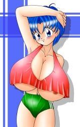 ami_mizuno, bishoujo_senshi_sailor_moon, rd, 1girls, arm_up