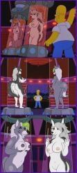 homer_simpson, loona_(helluva_boss), roxanne_wolf, five_nights_at_freddy's, five_nights_at_freddy's:_security_breach