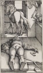 hans_baldung_grien, 5_fingers, anus, ass, backsack