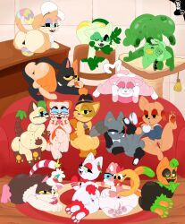 april_the_fool_(acstlu), junipurr, kali_(luanctoons), original_characters, pumkat