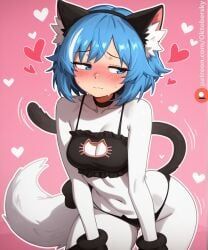 wolfychu, oktobersky, blush, breasts, cat_cutout