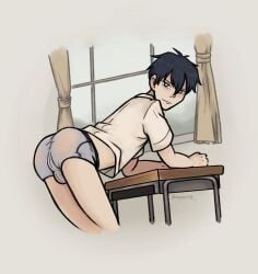 uenoyama_ritsuka_(given), given_(anime), 1boy, ass, ass_focus