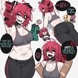 kasane_teto, pearto, glitchace, ass, bread