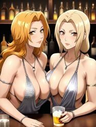 matsumoto_rangiku, tsunade, bleach, naruto, naruto_(classic)