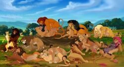 aode, bahati_whiteclaw, crocuta_crocuta, jasiri_(the_lion_guard), kali_(reoroo)