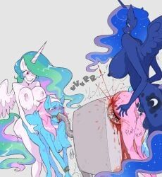 aloe_(mlp), lotus_blossom, princess_celestia_(mlp), princess_luna_(mlp), friendship_is_magic