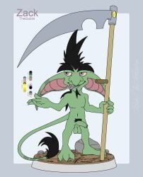 fan_character, rachelfictionkin, 1boy, balls, foreskin