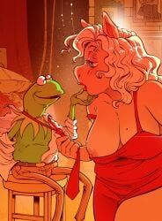 kermit_the_frog, miss_piggy, muppets, bonerbob, 1boy
