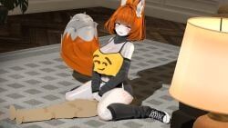 dummy, glubbable, facesitting, fox_ears, fox_girl
