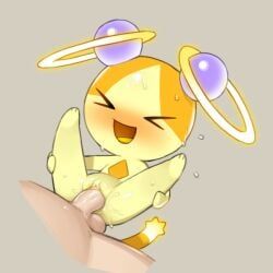 tosx, >_<, balls, blush, bodily_fluids