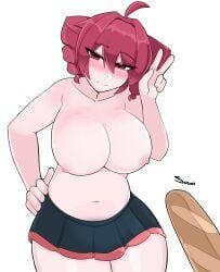 kasane_teto, utau, sugoiiii_, 1girls, areola
