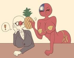 japan_(countryhumans), taiwan_(countryhumans), countryhumans, countryhumans_girl, cocomooooochi