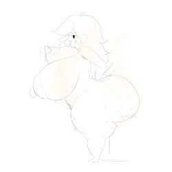 girlfriend_(friday_night_funkin), friday_night_funkin, lomboclaat_(artist), 1girls, barefoot