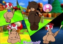 super_mushroom, toad_(mario), toadette, mario_(series), super_mario_bros.