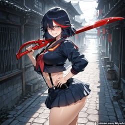 matoi_ryuuko, senketsu, kill_la_kill, miyuai, 1girl