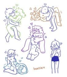 kris_(deltarune), lancer_(deltarune), noelle_holiday, ralsei, susie_(deltarune)