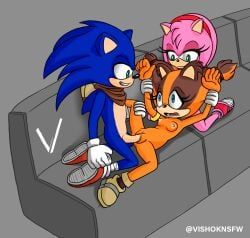amy_rose, amy_rose_(boom), sonic_(boom), sonic_the_hedgehog, sticks_the_badger