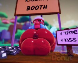 gigi_(dandy's_world), dandy's_world, deerdonut, anus, ass