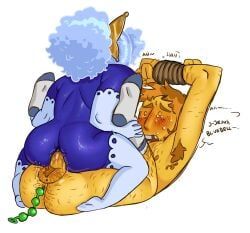 blue_(deltarune), yellow_(deltarune), deltarune, deltarune_chapter_5, anal_beads