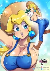 princess_peach, princess_peach_(farmer), mario_(series), nintendo, sasatseng