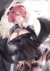 remielle_dan, zenless_zone_zero, kmos, 1girl, black_bow