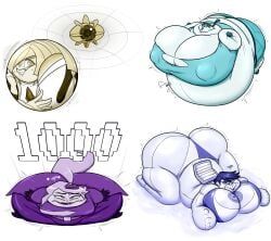 cosmoem, lara_croft, lusamine_(pokemon), miss_information_(gameoverse), bayonetta