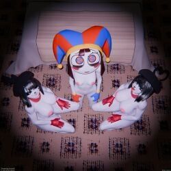 bonbon_(derpixon), chuchu_(derpixon), pomni, pomni_(tadc), pomni_(the_amazing_digital_circus)